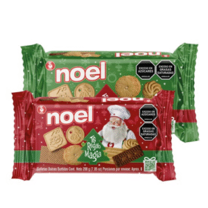 Galletas de Navidad Noel Surtidas Estuche Plastico 90 Grs
