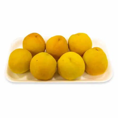 durazno en bandeja