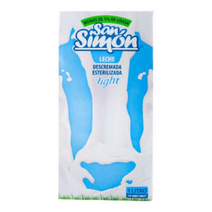 Leche Descremada  Líquida Esterilizada San Simón 1Lt