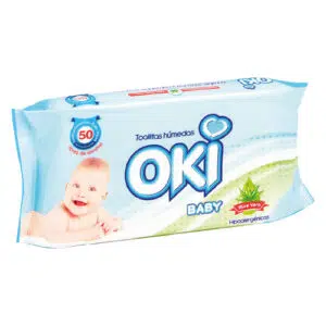 Toallas Humedas Oki Aloe Vera 50 Unid