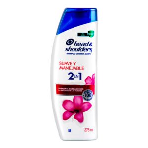 Shampoo Head & Shoulders 2 en 1 Suave y Manejable 375 Ml